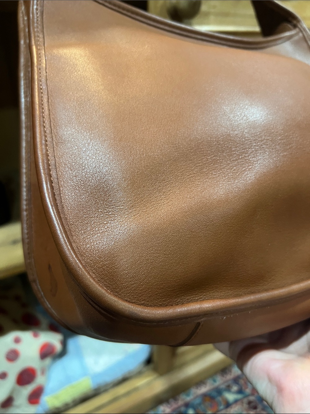 Coach 9980 Taft Crossbody in British Tan Leather - Picture 8 of 13